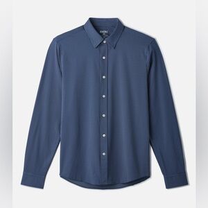 Rhône Commuter Dress Shirt Classic Fit Blue Geo Dot XL NWT STITCH FIX